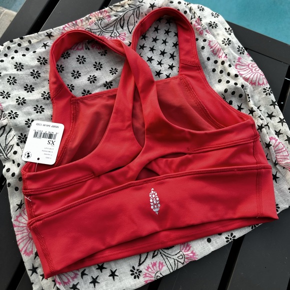 Free People NEW Sports Bra XS, Cayenne - Picture 3 of 5